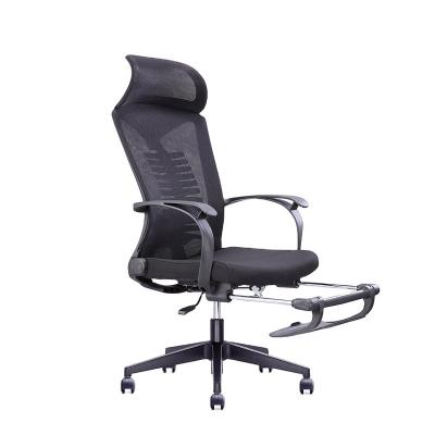 China Hot Selling Price(Size) Cheap Mesh Office Ergonomic Chair Footstool Adjustable/High Back With Lumbar Support Office Chair for sale