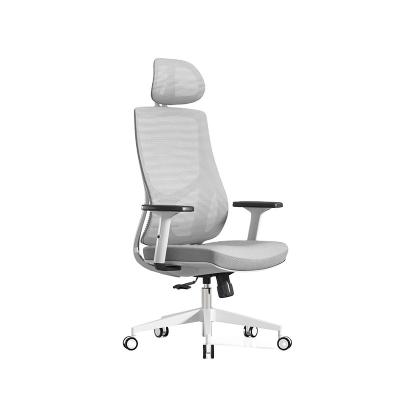 China Factory Price (Height)Adjustable Office Chair With Headrest Swivel Personal Computer Mesh Staff Conference Chairs Chair for sale