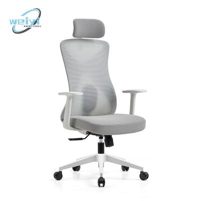 China (Size) New Next Modern Luxury Adjustable Mesh Office Chair White Executive Computer Chair Ergonomic Office for sale