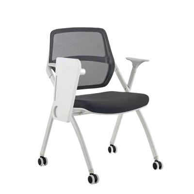 China High Quality Comfortable Foldable Student School Foldable Training Chair With Writing Tablet for sale