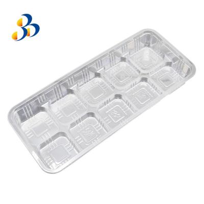 China Eco - Friendly Manufacturer Order Square Food Packaging Boxes Cookie Boxes PP Plastic Blister Baking Boxes for sale