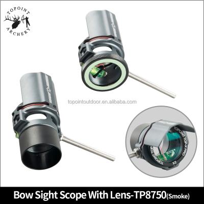 China TOPOINT ARCHERY TP8750 Bow Sight Scope with Lens for Compound Bow Level of Competition Sight Scope, with Light Cover TP8750 for sale