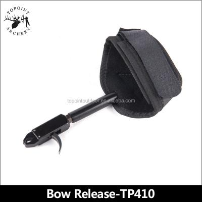 China Hunting Topoint Outdoor Black Color Archery Caliber Release Aid TP410-S Compound Bow Sling Shooting Pro Arrow Trigger Wristband for sale