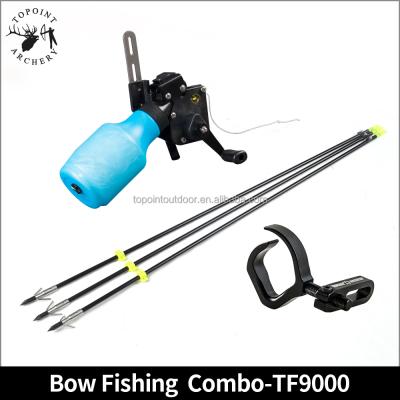 China Topoint archery, TF9000 combo bowfishing, bowfishing arrow, seat and reel bowfishing arrows TF9000 for sale