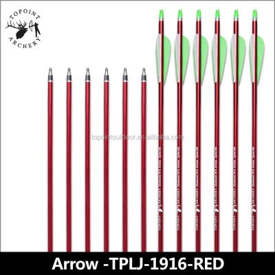 China TOPOINT ARCHERY SHOOTING aluminum arrow with protect sleeve arrows for compound bows and recurve bows for sale