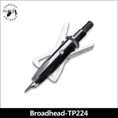 China Hunting Topoint Archery Broadheads TP224,100gn Tips for Archery Hunting Compound Bow and Crossbows and Recurve Arrowheads for sale