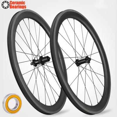 China Road Bikes Rim Brake Carbon Wheels Road Wheelsets Carbon 2022 ceramic racing bike wheels Rim Brake wheelsets anvil road carbon wheels for sale