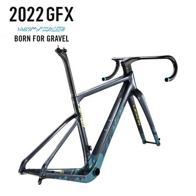 China WITH Di2/700C CARBON FORK Lexon Carbon Road Bike Frame Disc Brake Mechanical By New Axle 12*142mm BB86 47C 2022 Gravel Bike Racing Frames for sale