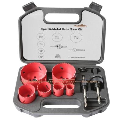 China 9PC Bi-Metal Hole Saw Set,Power Tools,Drill Bits for sale