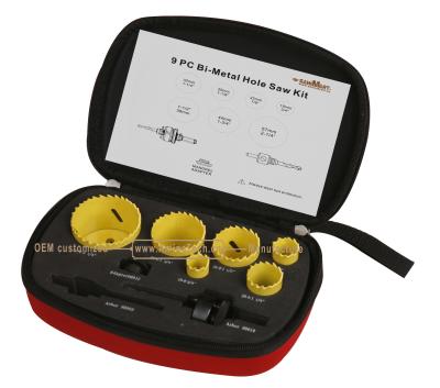 China 9PC Bi-Metal Hole Saw Set,Power Tools,Drill Bits for sale