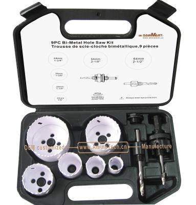 China 9PC Bi-Metal Hole Saw Kit,Power Tools,Drill Bits for sale