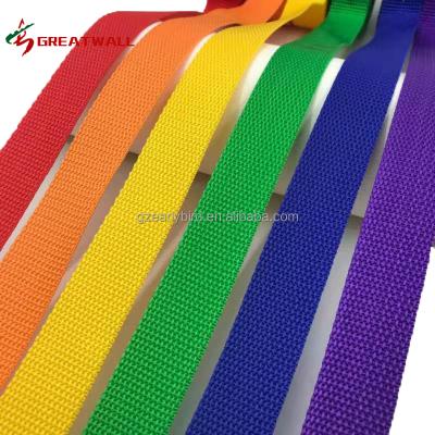 China High Tenacity Recycle 37 Years Polypropylene Webbing Factory Heavy Duty Military Webbing Strap Correas Polipropileno for sale