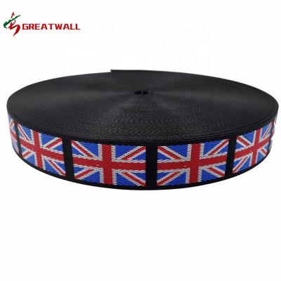 China China Manufacturer Custom Design High Tenacity High Quality 1.5 Inch Polyester Jacquard Webbing Nylon Straps for sale