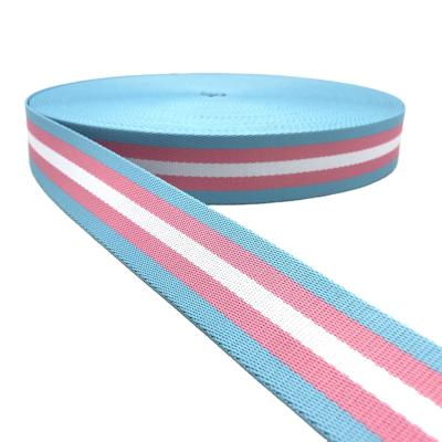 China Eco-friendly 100% Twill Polyester Custom Factory High Tenacity Bag Shoulder Strap Polyester Webbing Belt Webbing Belt for sale