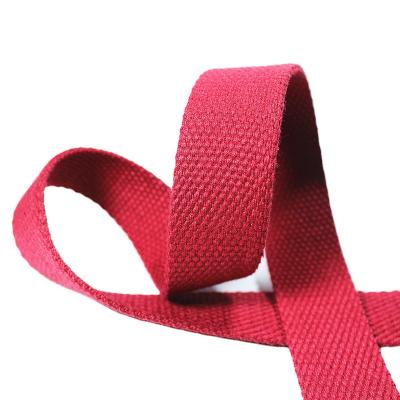 China High Tenacity China Factory Woven Cotton Webbing Tape Polyester Cotton Webbing 25mm Cotton Webbing By Manufacturer for sale