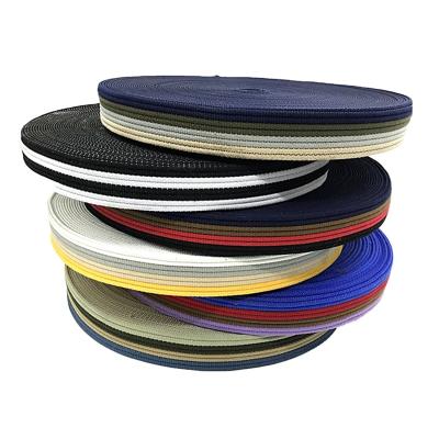 China Factory Custom 38mm High Tenacity Multi Color Heavy Thickness 100% Organic Cotton Canvas Webbing for sale