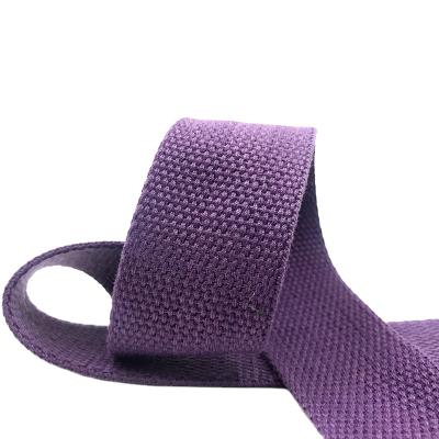 China Factory wholesale colorful webbing 2cm high tenacity polyester cotton 2.5cm 3.2mm 3.8cm 5cm for bag strap for sale