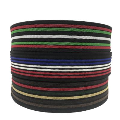 China Wholesale Elastic 80 Mm Woven Wide Colorful Elastic Band Ties Webbing For Garment for sale