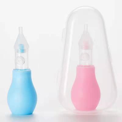 China Newborn Pump Nasal Anti Reverse Flow Silicone Baby Health Care Baby Safety Care Nasal Aspirator Wash Nasal Aspirator With Storage Box for sale