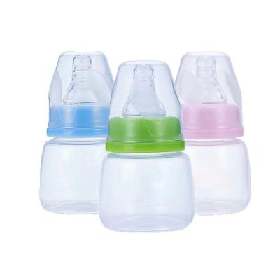 China BPA Free Baby Feeding Bottle Set Silicone Nipple PP Bottle With Handle Mini Babyflasche Safety Baby Milk Bottle for sale