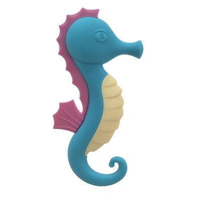 China Soft Toy 3-24 Months Silicone Baby Teether Toys Hippocampus Silicone Teethers Babi Teether Beibring Baby Mordedor for sale