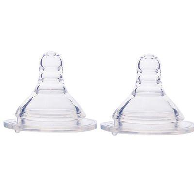 China BPA Free Safe Wide Transparent Mouth Nipple Eco-Friendly Baby Silica Gel Baby Teat Liquid Infant Pacifier for sale