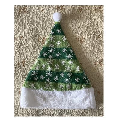 China High Quality Knitting Knitting Fabric Santa Hats Christmas Hat Fabric For Holiday Christmas Party for sale