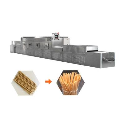 China Medicine Processing Straw Dehydrator Paper Straw Microwave Dehydrator Industrial Belt Type Microwave Paper Tube Drying Machine for sale