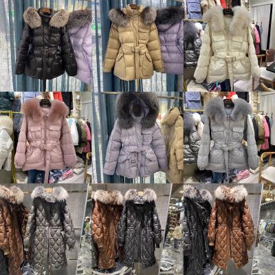 China 2021 new high quality waterproof women's down jacket with fur hood down jacket Pike down jacket wholesale for sale