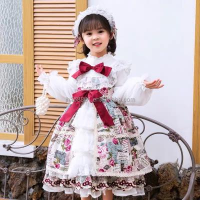 China Anti-wrinkle factory discount wholesale children's boutique cloth children's dress bridesmaid Christmas Halloween Christmas princess dress for sale