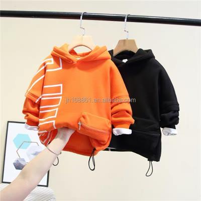 China Winter anti-shrink boys and girls kids hoodies girls casual and street wear woolen multipurpose hoodies for kids promotion wholesale for sale