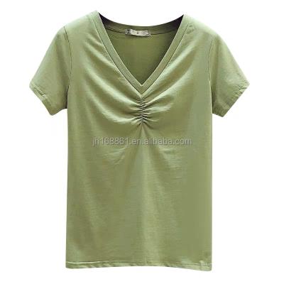 China factory direct sales high quality hot Anti-wrinkle plus summer fashion women's tops and women's T-shirts sold cheap for sale