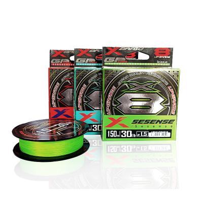 China Seasir High Tensile PE Braided Fishing Line X8 Long Strand Fishing Line for sale