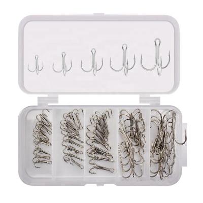 China Sharpen Hot Sale 50Pcs Carp Fish Hook Set Short Leg Hooks Fishhooks 100 Pcs for sale