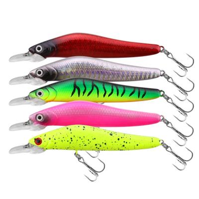 China ABS New Arrival Hard Plastic Minnow Lure Fish Trout Minnow Fishing Hard Plastic Lure Minnow Bait Saltwater Lure for sale