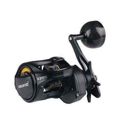 China Hot sale 12 metal airbrake BB 6+1 baitcasting fishing reel with multicolor metal reel reel sea baitcasting fishing reel for sale