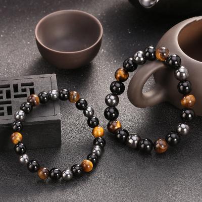 China Other Hot Selling Natural Gemstone Jewelry Men Women Bracelets Healing Energy Bead Stone Bracelets for sale