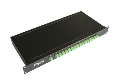 China CATV links PLC Optical Fiber Splitter rack mounted 1 × 16, SC / UPC / FC / UPC, Cable 2.0 for sale