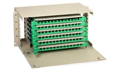 China 6U Fiber Optic ODF , ODF Optical Fiber Distribution Frame for FTTH for sale