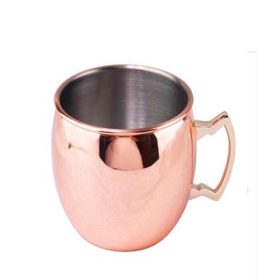 China Sustainable High Quality 12oz 16oz Maker Moscow Mule Copper Mug for sale