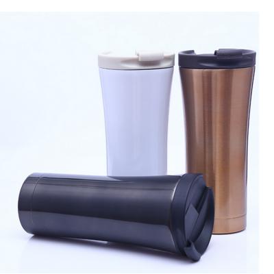 China Sustainable Premium Quality Custom Printing Mug Double Walled Coffee Travel Mug With Logo for sale