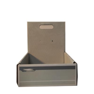 China Recycled Materials Customized gray simple cardboard foldable tool box for glasses with CE for sale