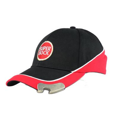 China Custom high quality cheap JOINT fashion embroidery logo cotton baseball cap with bottle opener for sale