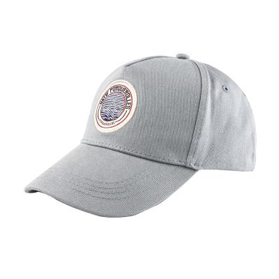 China Wholesale COMMON Brand High Quality Cultural Advertising Blank Logo Embroidery Patch 5 Panel Gray Custom Baseball Cap for sale