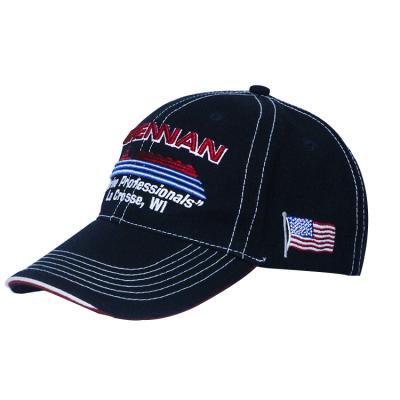 China Fashion American Flag Custom High Quality Headwear Embroidered Logo 100 Cotton Twill Sports Baseball Cap for sale