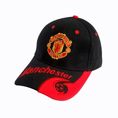 China Factory Fashion Logo Cotton Soccer Team Sport Wholesale Custom Headwear Embroidered Baseball Cap for sale