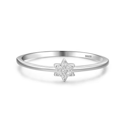 China Vintage S925 Gold Plated Statement Ring 2022 Custom Star Sign Ring for sale