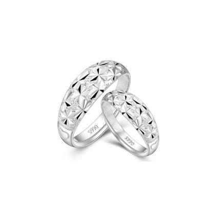 China CLASSIC Lovers Ring Set Engagement Ring 925 Sterling Silver Cubic Zirconia Wedding rings for sale