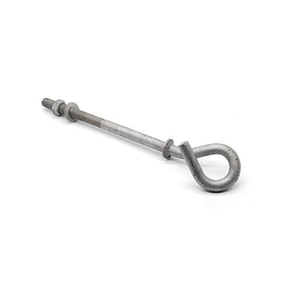 China Q235B Carbon Steel Q235B Power Fittings Hot Dip Galvanized Braid Hook for sale