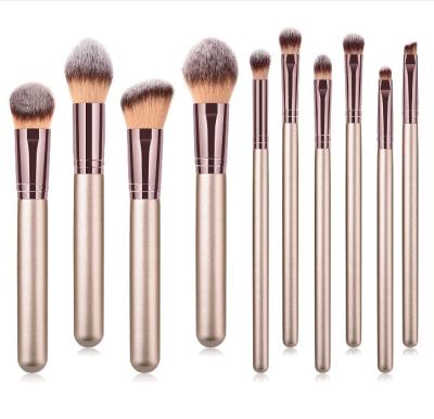 China Angular Blush Best Logo Handmade Custom Professional Makeup Brush Set Cosmetic Brushes for sale